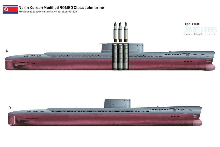 New North Korean submarine could carry 3 ballistic missiles SLBM 925 001