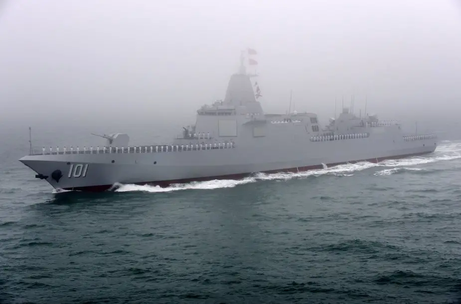 Chinas 10000 ton class destroyer Nanchang now equipped with long range missiles 925 001