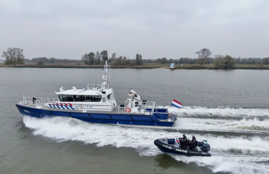 Dutch Police Patrol Vessel Christened at Damen Shipyards Gorinchem 925 001