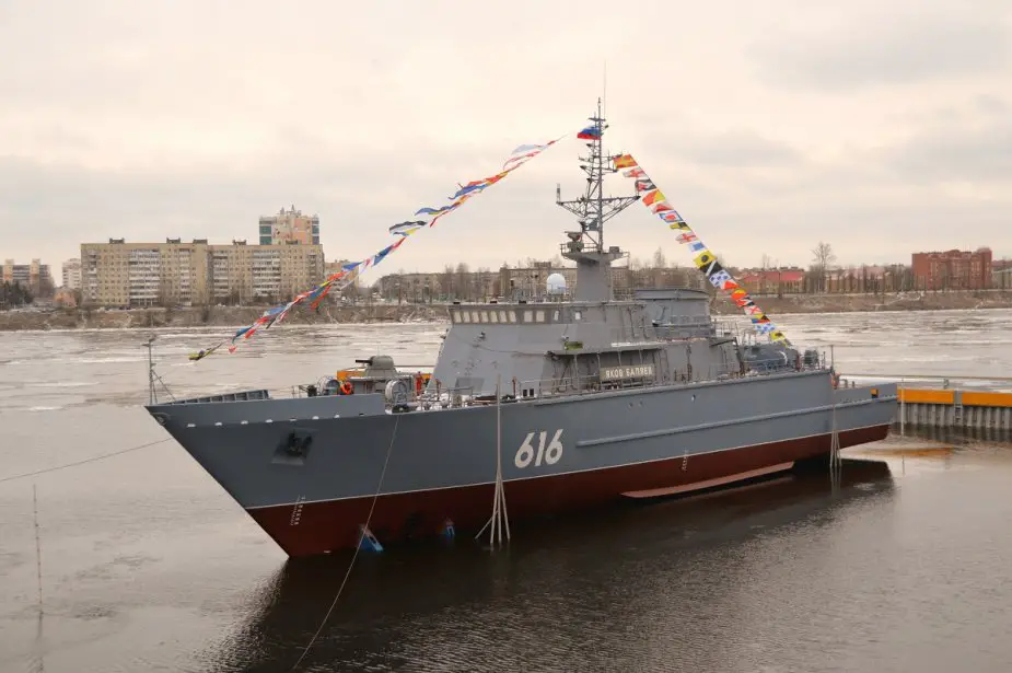 Shipbuilders float out latest minesweeper in Russias northwest 925 001
