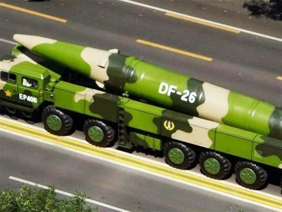 China unveils anti ship version of its DF 26 missile