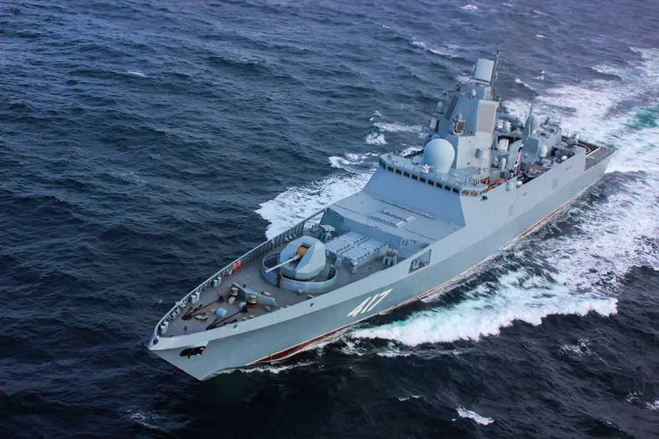 Admiral Gorshkov frigate trains antisubmarine warfare in Pacific