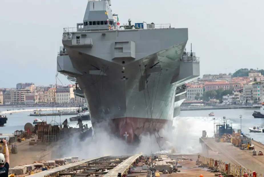 Fincantieri launches LHD Trieste for the Italian Navy