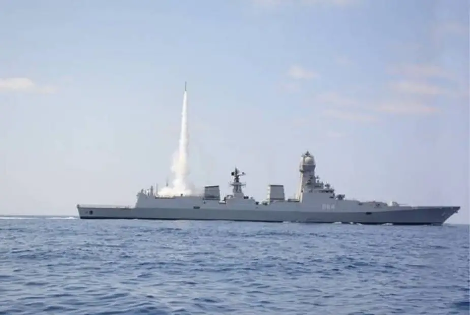Indian Navy performed cooperative engagement firing MRSAM