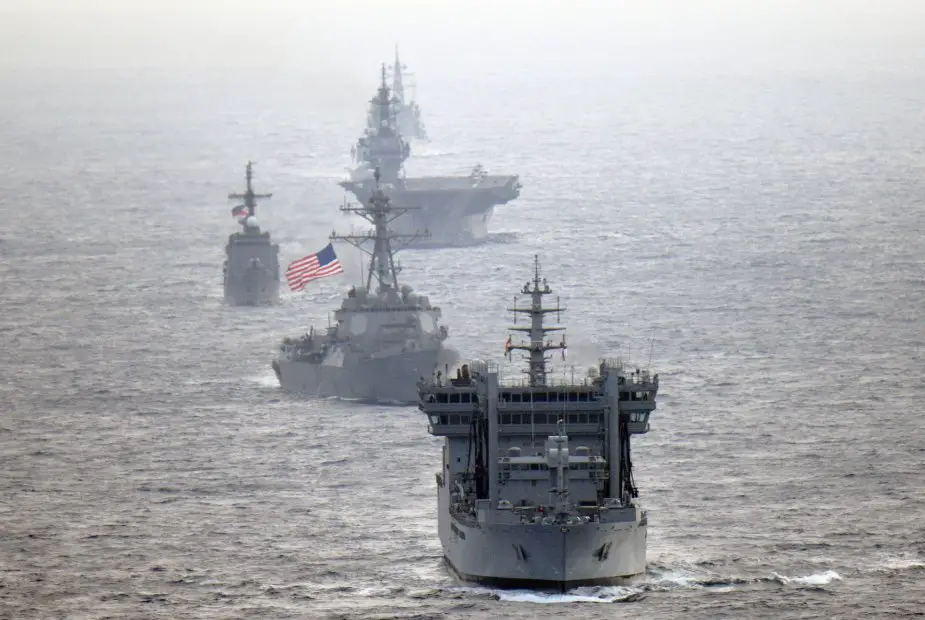 US and allied navies sailed together in the South China Sea
