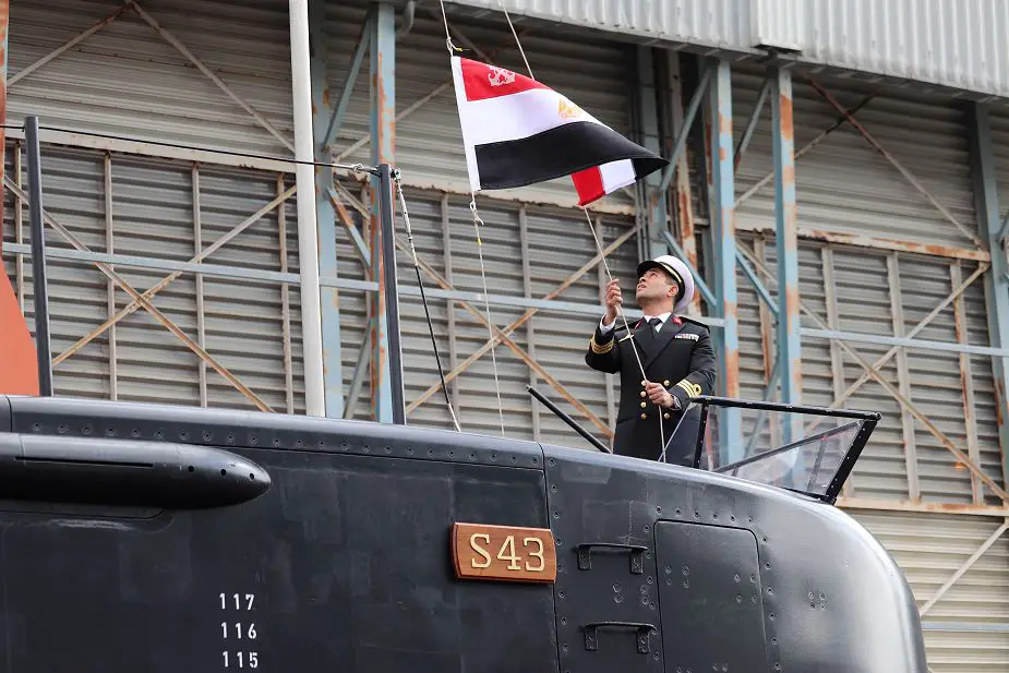 ThyssenKrupp Marine Systems from Germany hands over third HDW Class 209 1400mod submarine to Egyptian Navy 925 001