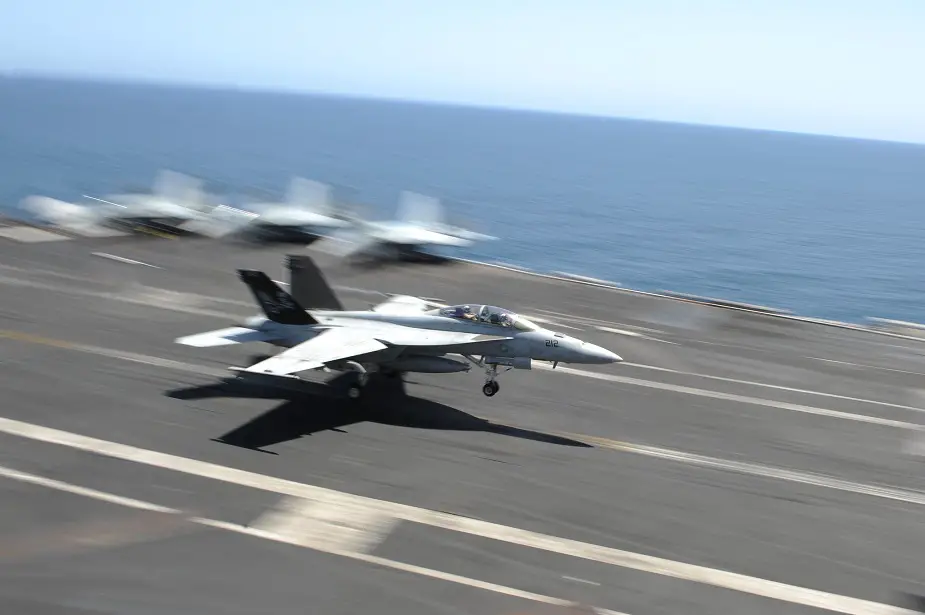 first delivery of f a 18 service life modification jet to us navy