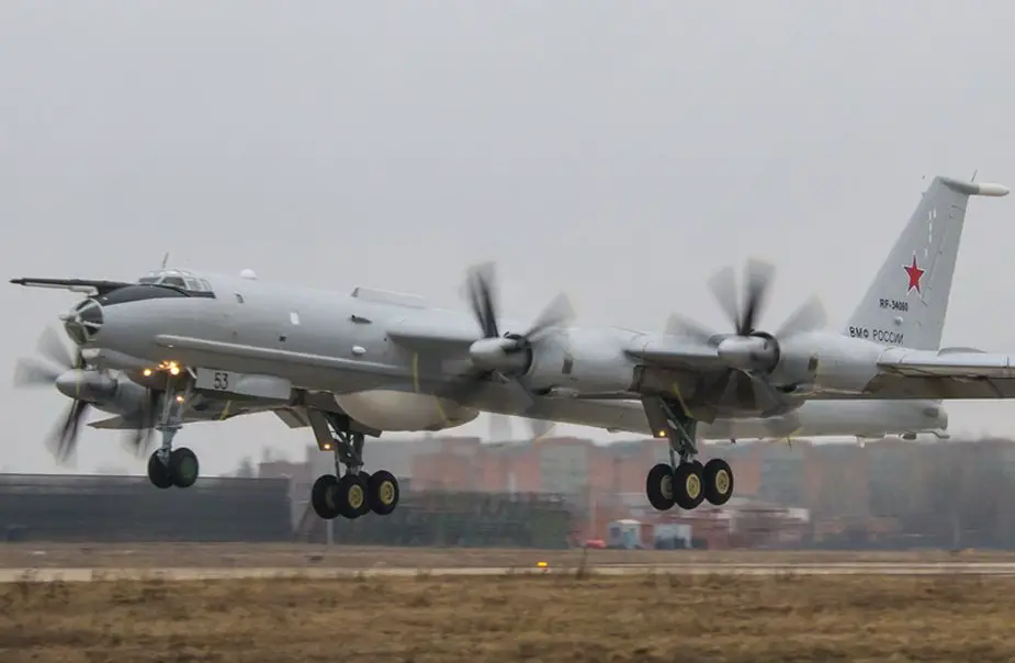 Long range anti submarine aircraft Tu 142MZ is being tested after scheduled repair 925 001