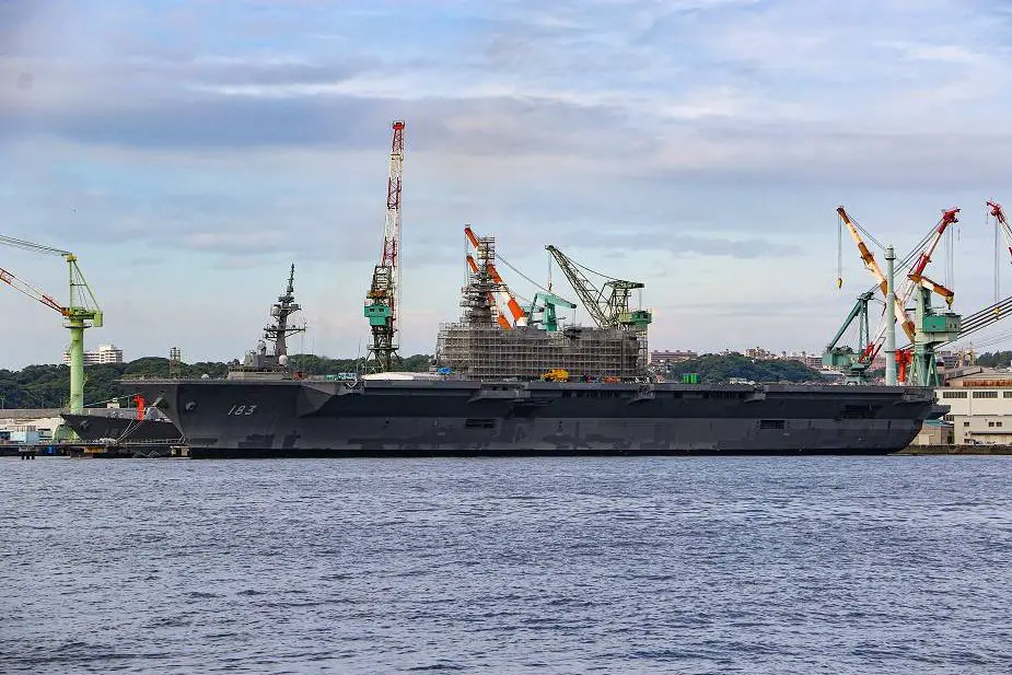 Japan starts refit work on Izumo class helicopter carriers to support F 35B operations 925 001