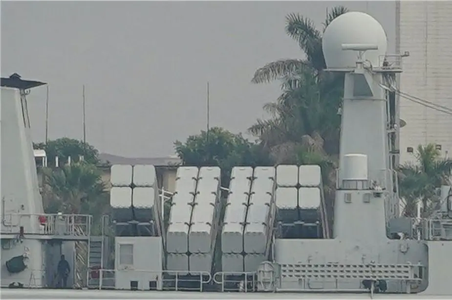 Chinese Navy Type 051B destroyer upgraded with 16 container launchers for YJ 12 supersonic anti ship missile 925 001