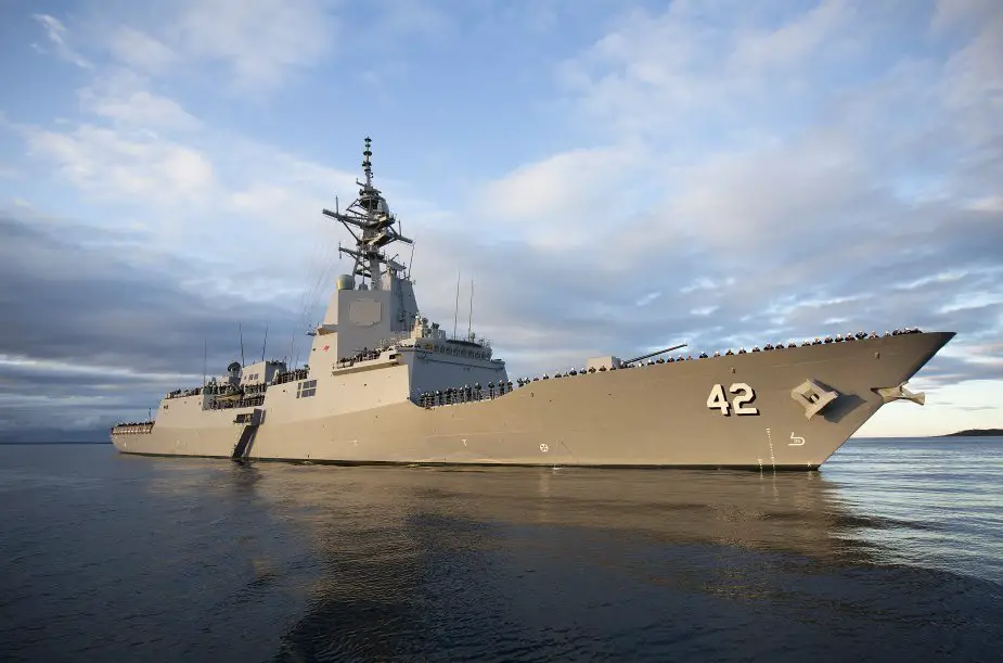 Royal Australian Navy commissions its Final Air Warfare Destroyer HMAS Sydney V 925 001