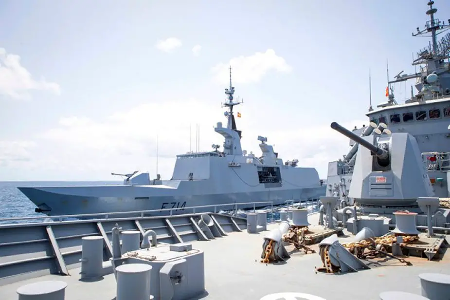 HMAS Toowoomba of Royal Australian Navy and FS of French exercise in Gulf of Aden