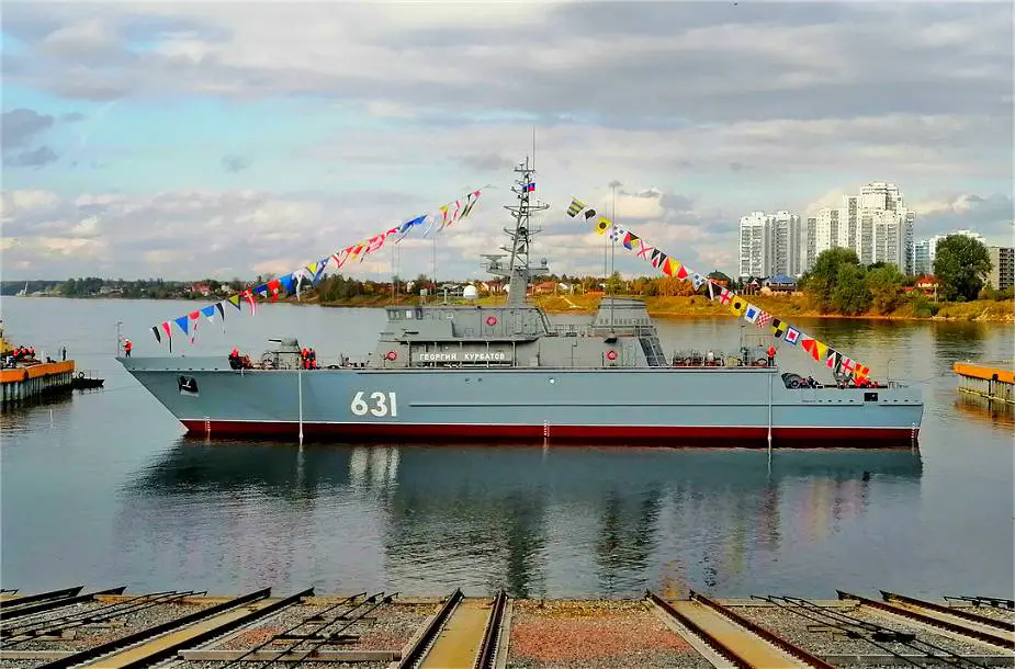 Russian Vyborg Shipyard laid the Purga ice class coastguard ship of project 23550 925 001