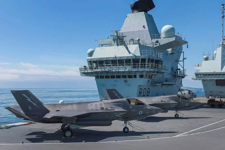 F 35B fighter aircraft British Navy unveils components of its UK Carrier Strike Group UKCSG 925 001