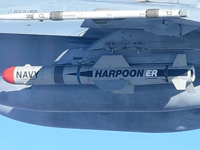 Boeing Harpoon ER anti ship missile