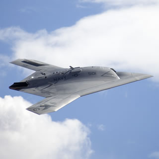 The X-47B is a tailless, strike fighter-sized unmanned aircraft currently under development by Northrop Grumman as part of the U.S. Navy’s Unmanned Combat Air System Carrier Demonstration (UCAS-D) program. 