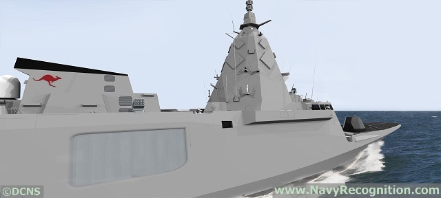At PACIFIC 2015, the international maritime exposition currently held in Sydney Australia, DCNS shared with Navy Recognition some computer generated images (CGI) showing a FREMM multi-mission frigate fitted with CEA's CEAFAR 2 radar. The conceptual images are representative of DCNS proposal for the SEA5000 program which calls for the replacement of 9 Anzac class frigates.