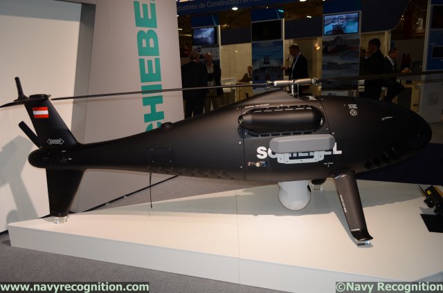 At Euronaval 2014, Austrian company Schiebel came in Paris to present an upgraded variant of its well-known Camcopter S-100 Unmanned Aerial System. For the occasion, Schiebel chose to integrate the Selex ES SAGE advanced digital Electronic Support Measures system on its drone. 
