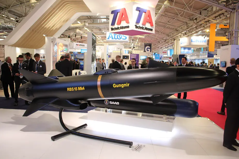 Saab roles out surface launched rbs 15 gungnir