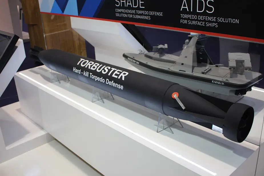 rafael unveils active defense torpedo euronaval 2018