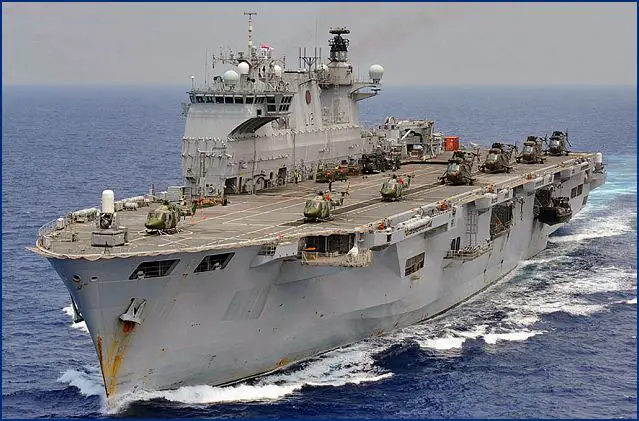 HMS Ocean helicopter carrier British Royal Navy