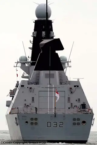 Designed by BAE Systems, the Type 45 is an Anti-Air Warfare Destroyer conceived to protect UK and allied/coalition forces at sea and in the littoral against the full range of enemy aircraft and anti-ship missiles. In addition she has a wide suite of capabilities including Maritime Force Projection through Naval Fire Support and Littoral Manoeuvre.The Type 45 represents a quantam leap in surface warfare design and capability reflecting innovation, foresight and an eye to the future in virtually every aspect. High speed, extended endurance and aggressive capability combine to provide robust, versatile and economic maritime effect. 
