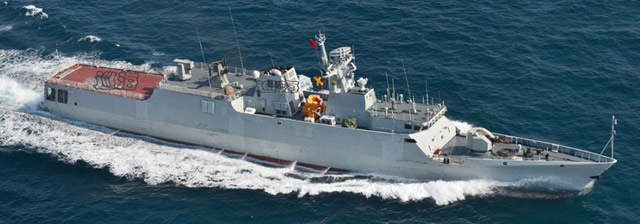 Type 056 Jiangdao Class Corvette starboard