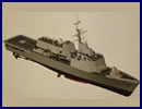 At DEFEXPO 2014, the international Defence exhibition currently held in New Delhi, Indian shipyard PIPAVAV unveiled its new "Naval Offshore Patrol Vessel" design. The basic design of this new type of OPV was outsourced to a US based ship design company.