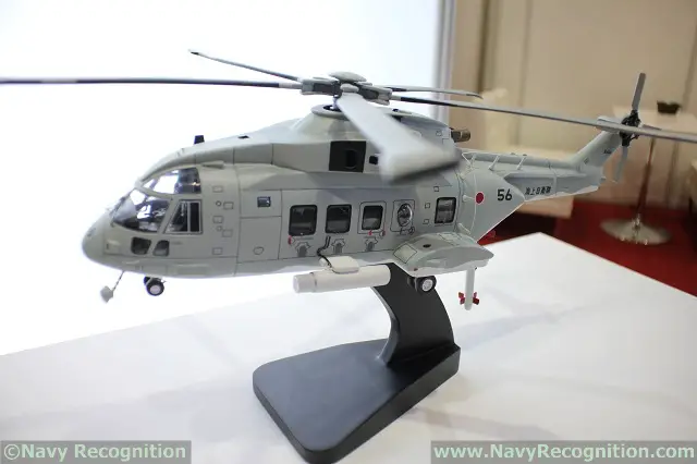 MAST Asia 2017: Kawasaki Heavy Industries Showcasing MCH-101 Mine Warfare Helicopter