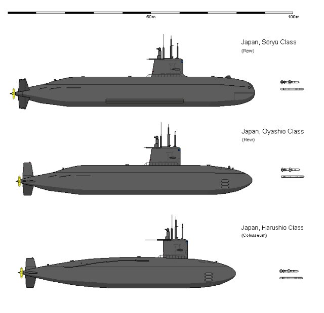 Soryu Class 16SS SSK Submarine - Japan Maritime Self-Defense Force