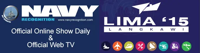 The Langkawi International Maritime and Aerospace Exhibition is happy to announce that Navy Recognition Online Naval Defence Magazine covering Naval Defence industry, Maritime Security and Naval Technology and Air Recognition Online Magazine for Aviation and Aerospace Defence Industry have been selected as Official Online Show Daily for LIMA' 15 which will be held from 17 to 21 March 2015 in Langkawi, Malaysia