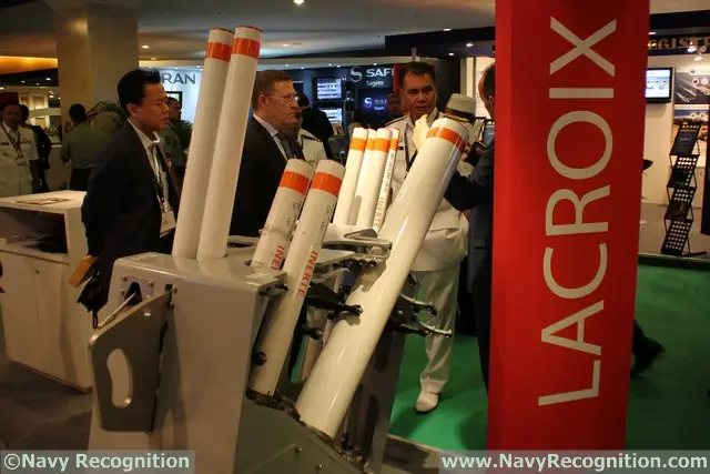 At the Defence Services Asia exhibition (DSA 2016) currently underway in Kuala Lumpur, Malaysia, French company Lacroix is showcasing its SYLENA MK2 decoy launcher. It is a multiple decoy launcher design to deploy three types of ammunitions: SEALEM, SEALIR and CANTO.