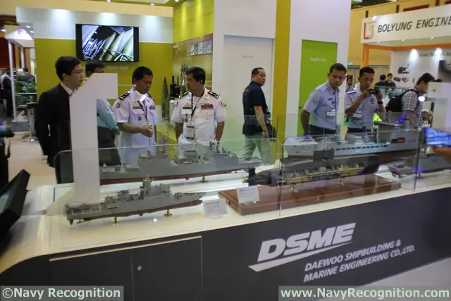 At the DSA 2016 tri-service defence exhibition currently held in Kuala Lumpur (Malaysia) South Korean company DSME is showcasing several of its most recent export projects: The Missile Corvette design for Malaysia, the 1400 Class SSK for Indonesia, the DW 3000H Frigate for Thailand and the Tide class fleet tanker.At the DSA 2016 tri-service defence exhibition currently held in Kuala Lumpur (Malaysia) French company CNIM is showcasing three of its force projection systems: The L-CAT, Landing Catamaran, the PFM, Motorized Floating Bridge and the PTA Modular Assault Bridge.