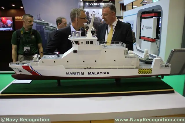 At the DSA 2016 tri-service defence exhibition currently held in Kuala Lumpur (Malaysia) local company Destini Shipbuilding is showcasing the New Generation Patrol Craft (NGPC) selected by the Malaysian Maritime Enforcement Agency (MMEA).