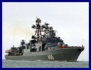 A Pacific Fleet task force led by the Admiral Panteleyev destroyer docked at the Indonesian port of Surabaya on Thursday, the fleet’s spokesman said.