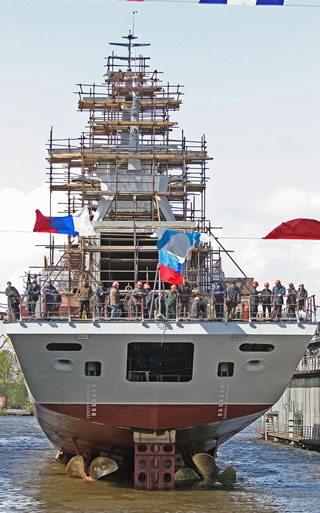 Designed by Almaz Central Marine Design bureau, the Project 20380/20382 is a well-balanced ship in terms of armament and displacement, designed to operated in littoral areas and shelf seas. Its main missions include protection of territorial waters, exclusive economic zone, continental shelf, offshore areas, naval bases and ports. The ship represents a versatile platform easily transformable to meet customer's requirements. 