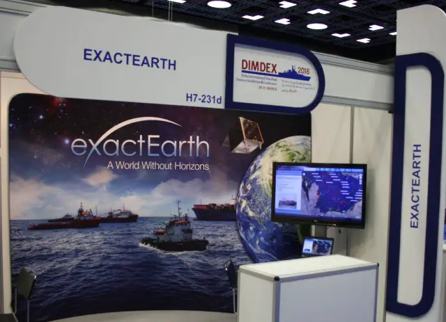exactEarth showcases at Dimdex 2016 its global maritime vessel data for ship tracking and maritime situational awareness solutions.