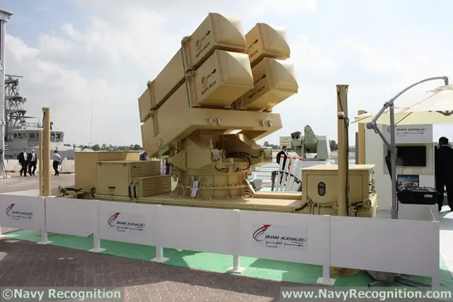 At IDEX 2015, the UAE company Siham Al Khaleej Technology (SAKT), together with the European MBDA and the Italian GEM Elettronica is presenting an innovative and cost-effective coastal battery system. 