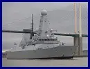 HMS Dauntless has today become the first of the Royal Navy’s new Type 45 Destroyers to visit the capital as she sailed up the Thames to dock outside the Excel Centre in London’s Docklands, which is hosting the Defence and Security Equipment International (DESi) event next week. 