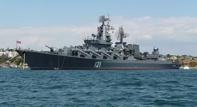 The flagship of Russia’s Black Sea Fleet, missile cruiser The Moskva, has left for the area of the joint Russian-Chinese exercise in the Mediterranean, the fleet’s spokesman, Captain 1st class Vyacheslav Trukhachev has said.