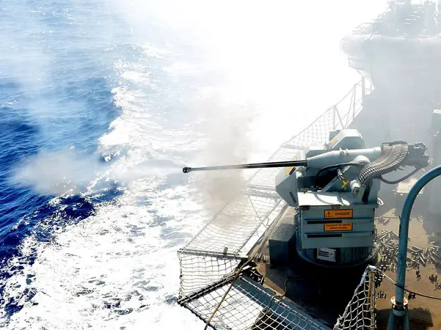 HMS Sutherland has stopped off at Gibraltar to take part in a series of gunnery exercises as she begins her six-month deployment. The Rock was the first port of call for the Devonport frigate as she makes her way towards the Indian Ocean to take over from HMS Westminster on a counter-terrorism/counter-piracy patrol.