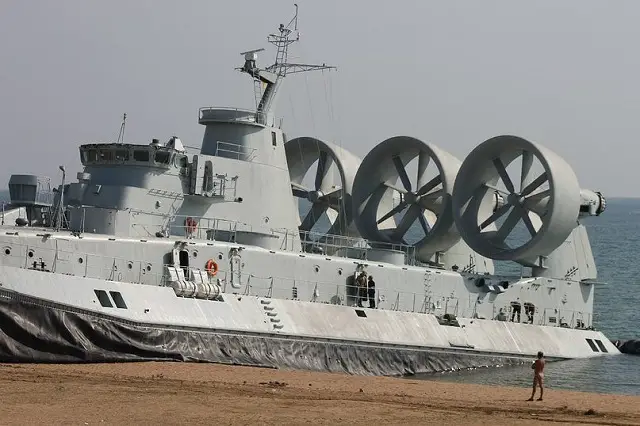 Fresh pictures of a Zubr class air-cushioned landing craft bound for China have emerged. The pictures show the LCAC during its builder trials in Ukraine before its delivery to the Chinese Navy.