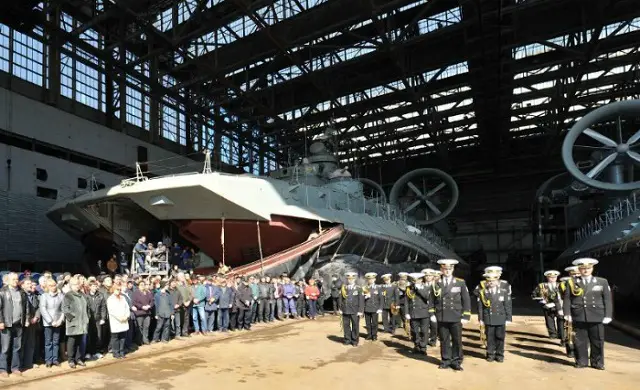 On April 12, 2013 in Feodosiya, representatives of the state-owned defense conglomerate "Ukroboronprom" and Chinese Navy officials signed the certificate of acceptance for the first Zubr (project 1232.2) amphibious hovercraft. On the Ukrainian side the document was signed by Dmitry Peregudov, Ukrspecexport General Director.