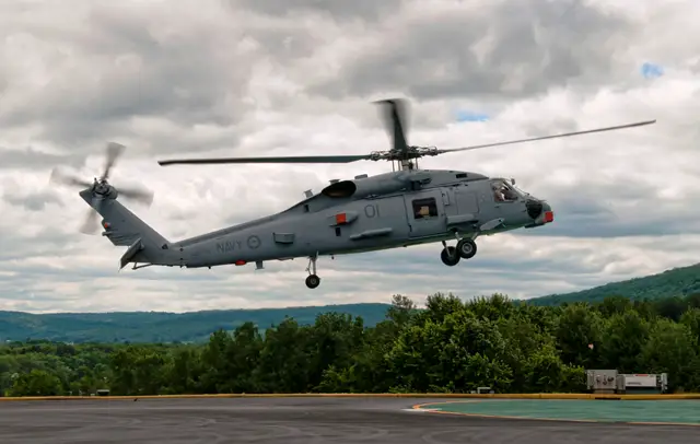 The MH-60R Seahawk, which will soon become the Royal Australian Navy’s (RAN) first, arrived July 24 at Lockheed Martin Mission Systems and Training in Owego, N.Y.  This Seahawk will be mission ready and transferred to the RAN in December this year.