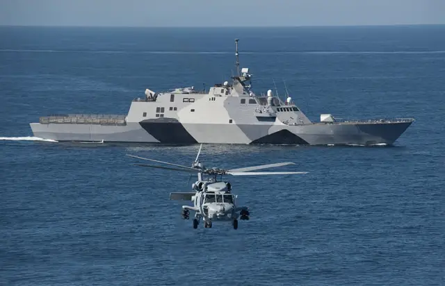 During a media availability Feb. 21, Navy officials announced the littoral combat ship USS Freedom (LCS 1) is on track to begin its first deployment March 1. This milestone was announced by the LCS Council, a group established by Chief of Naval Operations Adm. Jonathan Greenert Aug. 22, to oversee continued fleet testing and the introduction of the LCS.