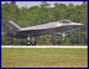 The U.S. Navy's Strike Fighter Squadron (VFA) 101 received the Navy's first F-35C Lightning II carrier variant aircraft from Lockheed Martin yesterday at the squadron's home at Eglin Air Force Base, Fla.