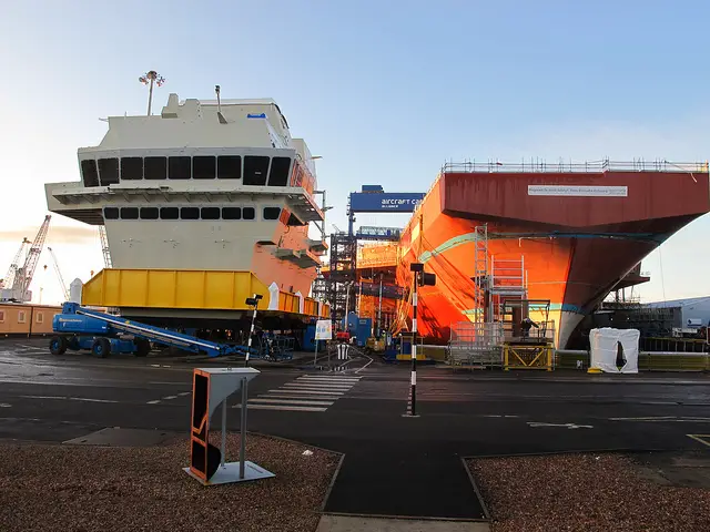 The island is a crucial component of the ship, containing the main bridge and around 100 vital mission systems compartments. The event was witnessed by the Secretary of State for Defence, Phillip Hammond, MP.