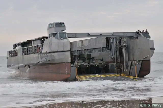 CNIM's L-CAT / EDA-R landing catamaran pictured here as used by the French Navy during Bold Alligator amphibious exercise