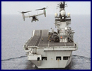 Set against a sunset backdrop in the Red Sea an MV-22 Osprey landed on the flight deck of HMS Illustrious for the first time in six years. The world’s first tilt-rotor aircraft, the Osprey has a unique vertical take-off and landing capability, and arrived on the Gulf-bound warship as she passed the USS Kearsarge which has 12 on board.