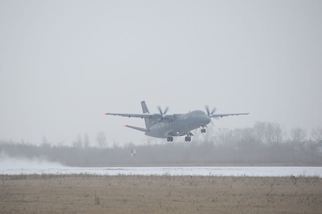 JSC "Aviacor - Aviation Plant" delivered the third An-140-100 aircraft for the Russian Navy on December 25th. The aircraft with registration RF-08853 (serial number 14A005) was handed over during a ceremony in Samara (south western Russia). «The aircraft is delivered in strict accordance with the delivery date specified in the state contract», - CEO of Aviacor, Alexey Gusev, said during the handover ceremony.